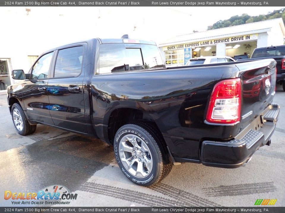 2024 Ram 1500 Big Horn Crew Cab 4x4 Diamond Black Crystal Pearl / Black Photo #3