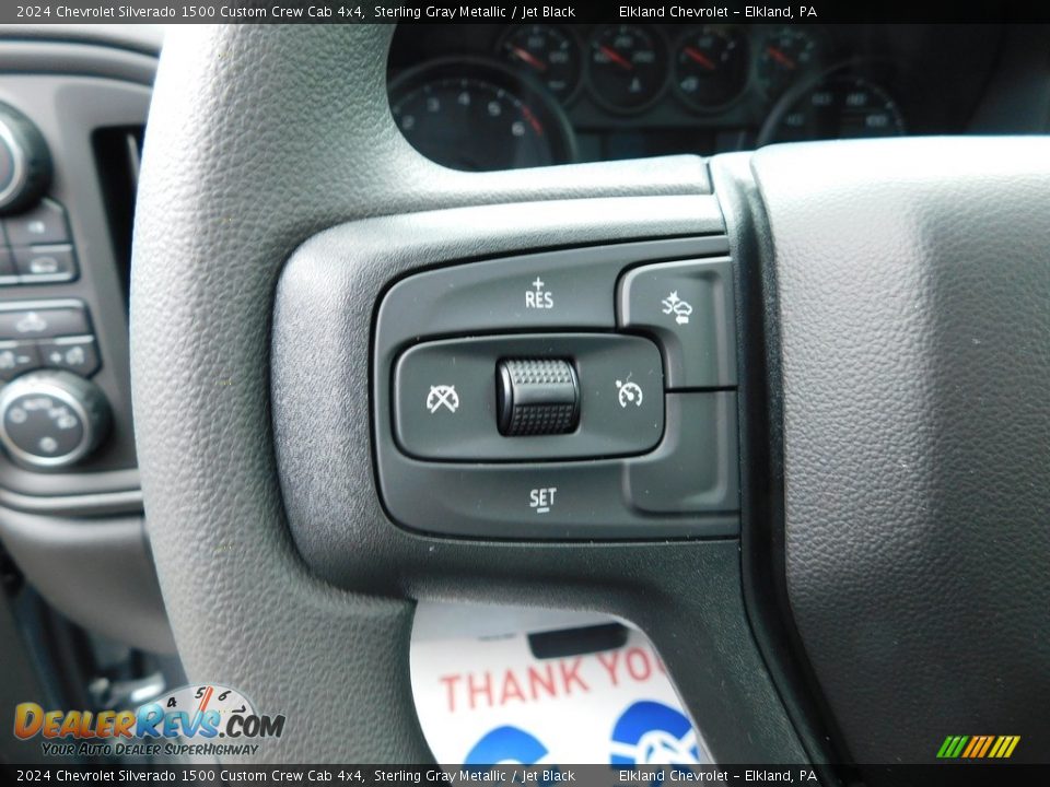 2024 Chevrolet Silverado 1500 Custom Crew Cab 4x4 Steering Wheel Photo #24