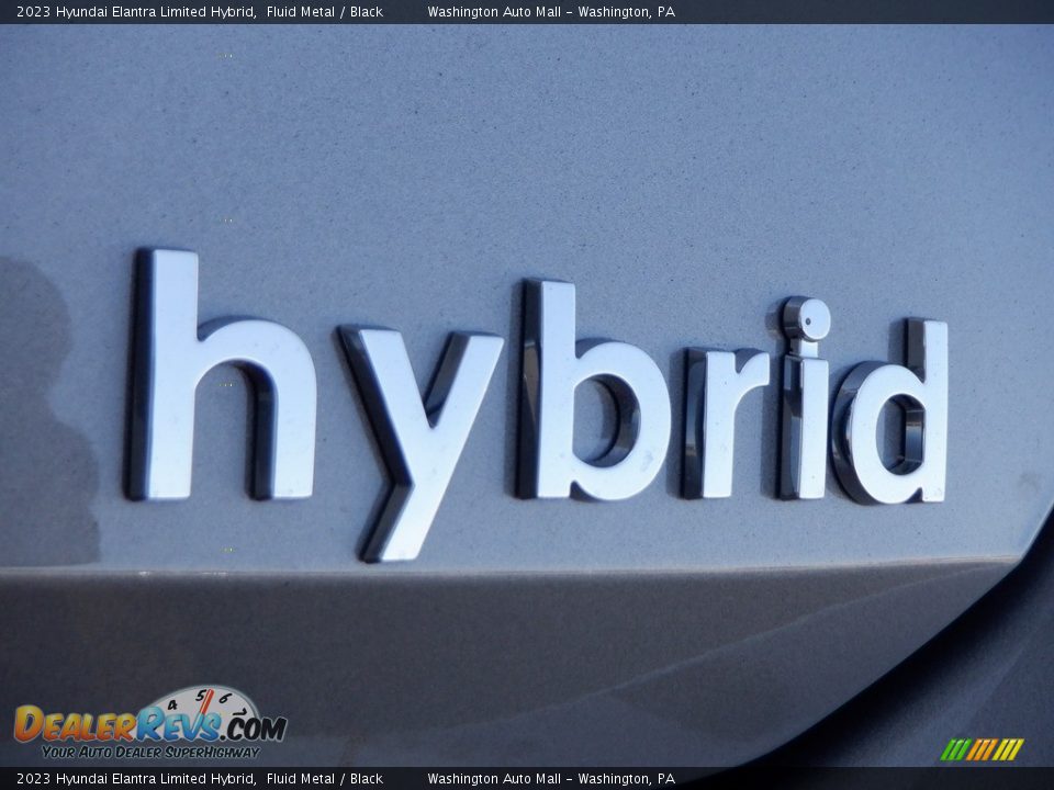 2023 Hyundai Elantra Limited Hybrid Fluid Metal / Black Photo #8