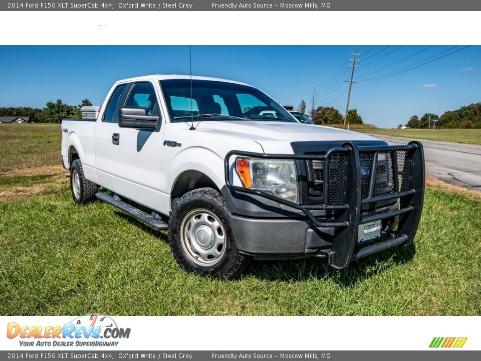 2014 Ford F150 XLT SuperCab 4x4 Oxford White / Steel Grey Photo #1