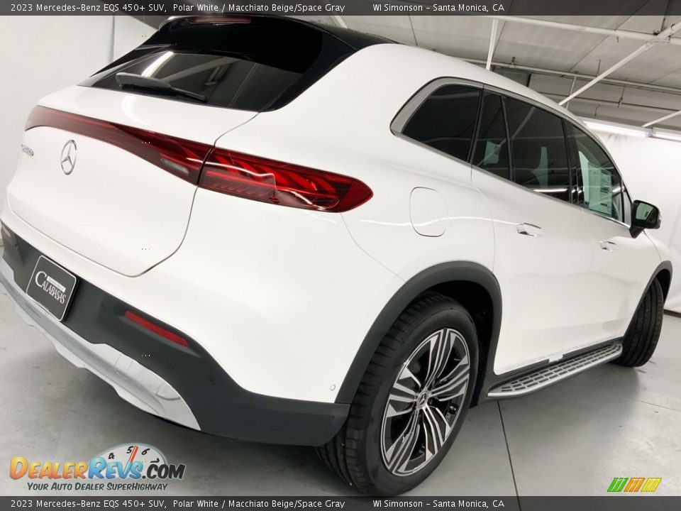 2023 Mercedes-Benz EQS 450+ SUV Polar White / Macchiato Beige/Space Gray Photo #4