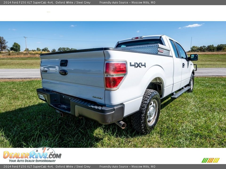 2014 Ford F150 XLT SuperCab 4x4 Oxford White / Steel Grey Photo #4