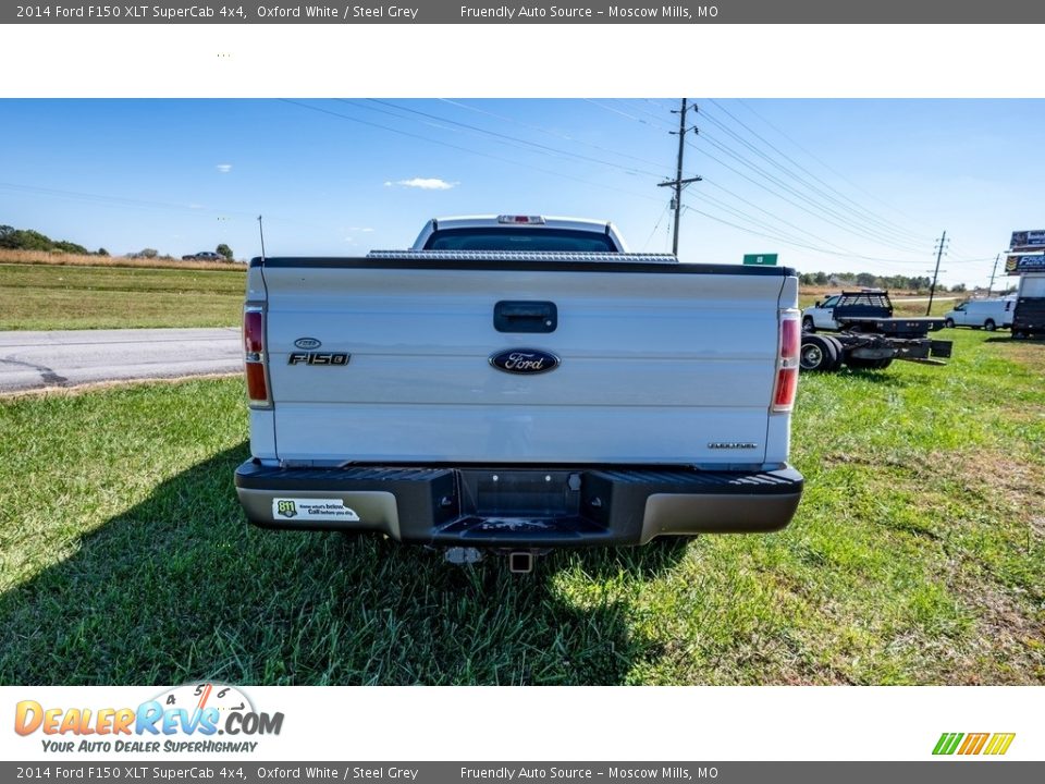 2014 Ford F150 XLT SuperCab 4x4 Oxford White / Steel Grey Photo #5