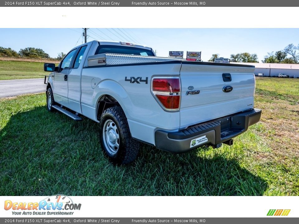 2014 Ford F150 XLT SuperCab 4x4 Oxford White / Steel Grey Photo #6