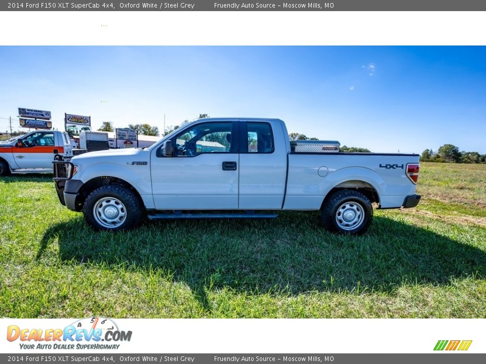 2014 Ford F150 XLT SuperCab 4x4 Oxford White / Steel Grey Photo #7