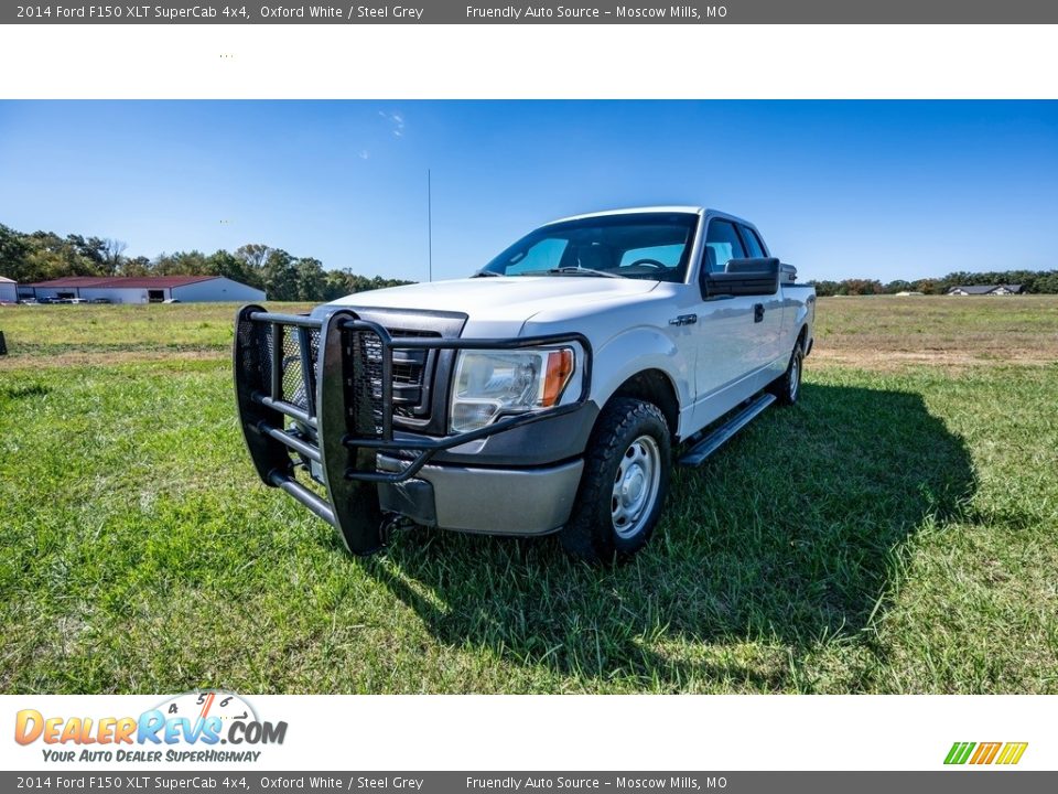 2014 Ford F150 XLT SuperCab 4x4 Oxford White / Steel Grey Photo #8