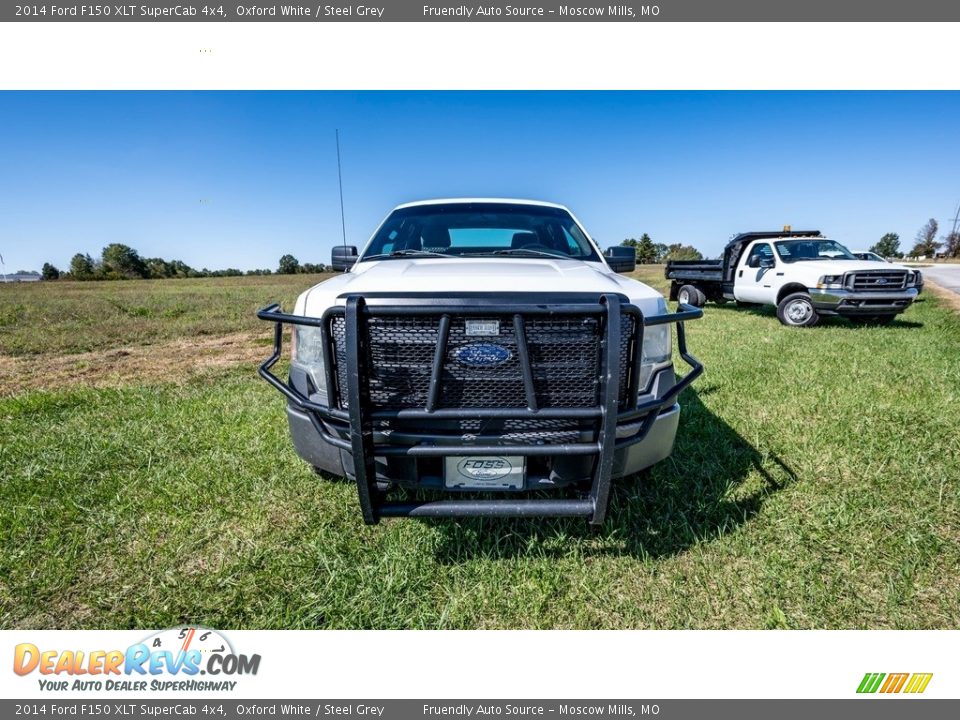 2014 Ford F150 XLT SuperCab 4x4 Oxford White / Steel Grey Photo #9