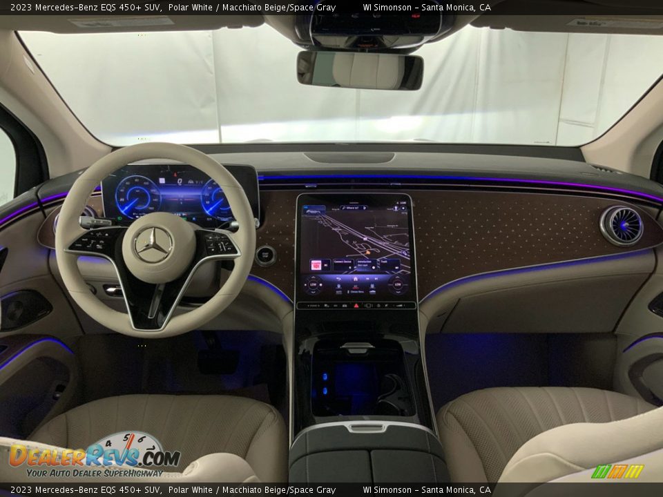 Macchiato Beige/Space Gray Interior - 2023 Mercedes-Benz EQS 450+ SUV Photo #10