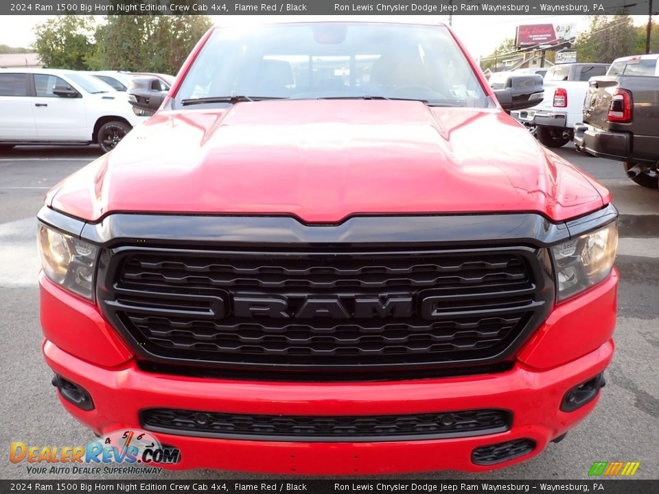 2024 Ram 1500 Big Horn Night Edition Crew Cab 4x4 Flame Red / Black Photo #6