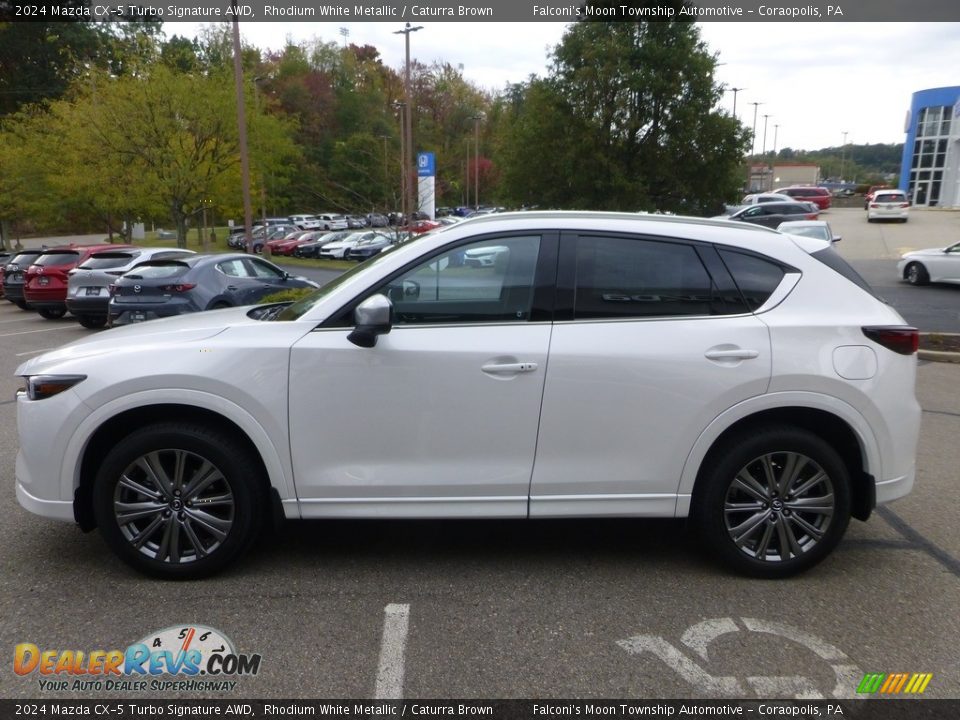 Rhodium White Metallic 2024 Mazda CX-5 Turbo Signature AWD Photo #6