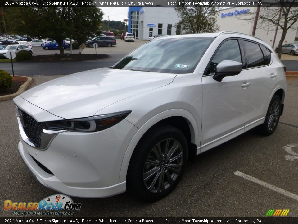 Front 3/4 View of 2024 Mazda CX-5 Turbo Signature AWD Photo #7