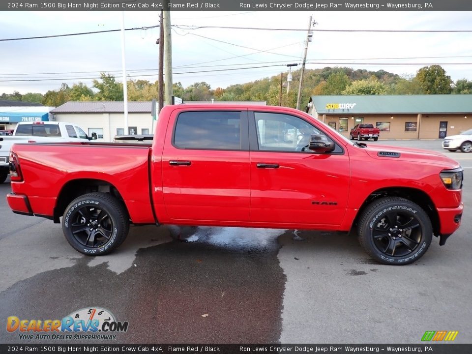 Flame Red 2024 Ram 1500 Big Horn Night Edition Crew Cab 4x4 Photo #8