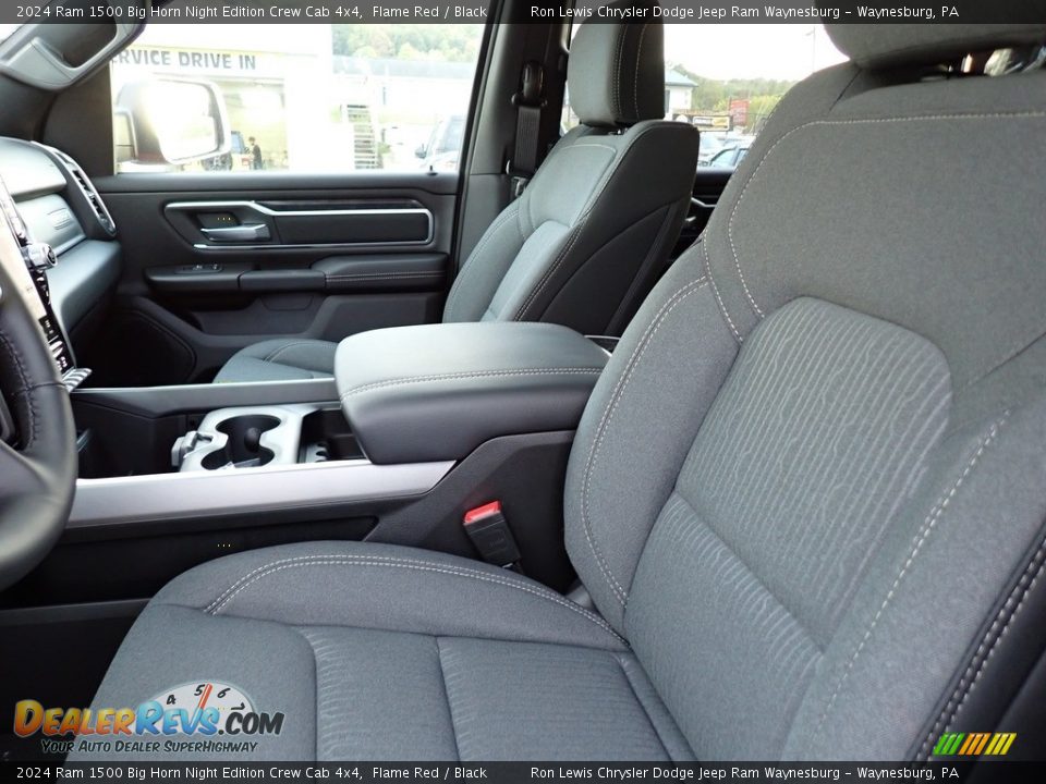 Front Seat of 2024 Ram 1500 Big Horn Night Edition Crew Cab 4x4 Photo #11