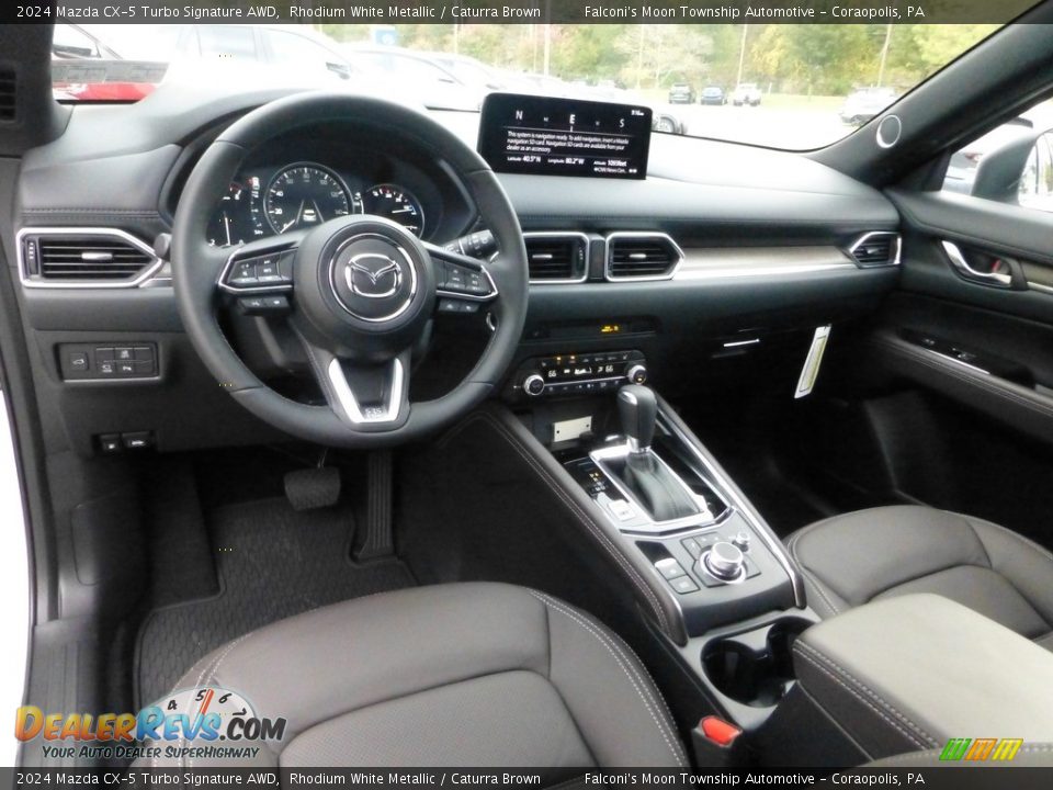 Caturra Brown Interior - 2024 Mazda CX-5 Turbo Signature AWD Photo #13