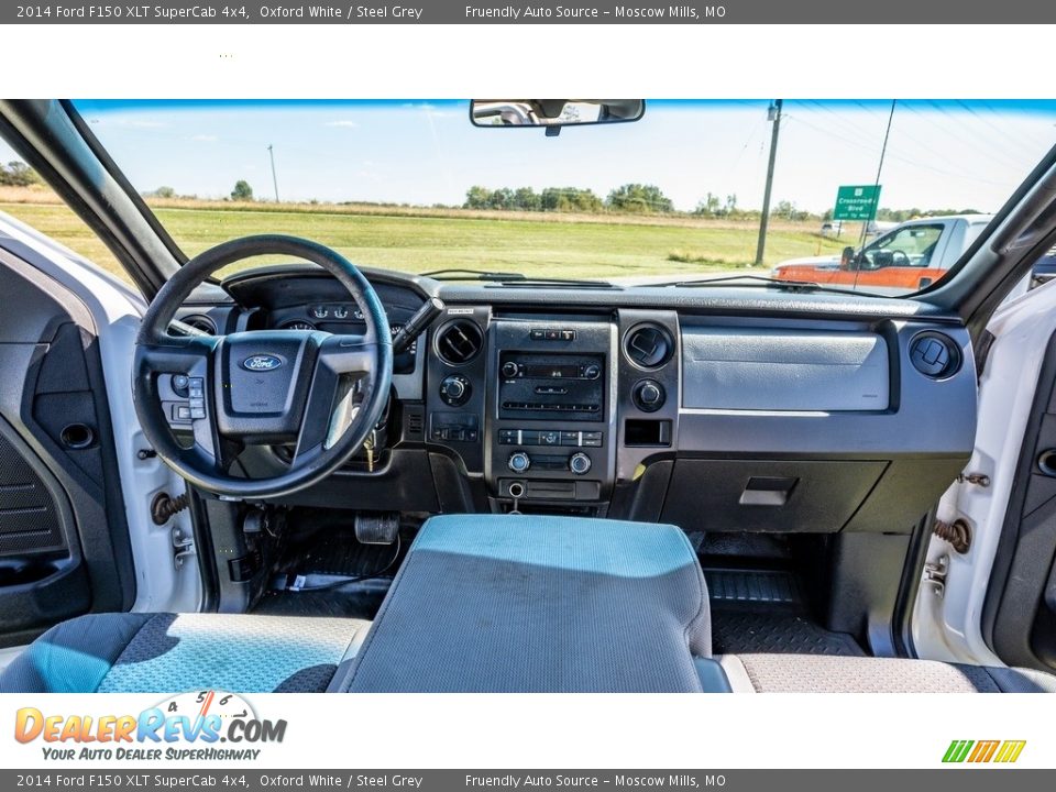 2014 Ford F150 XLT SuperCab 4x4 Oxford White / Steel Grey Photo #24