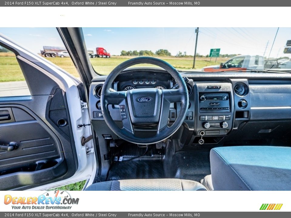 2014 Ford F150 XLT SuperCab 4x4 Oxford White / Steel Grey Photo #25