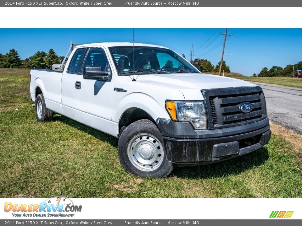 2014 Ford F150 XLT SuperCab Oxford White / Steel Grey Photo #1