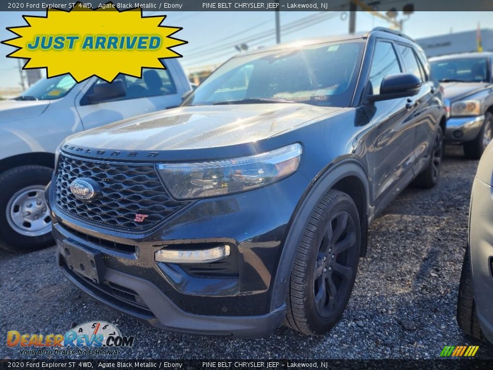 2020 Ford Explorer ST 4WD Agate Black Metallic / Ebony Photo #1