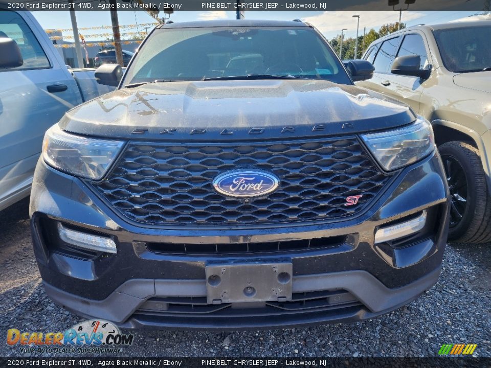 2020 Ford Explorer ST 4WD Agate Black Metallic / Ebony Photo #2