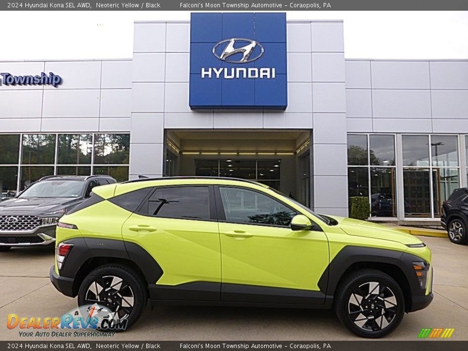 Neoteric Yellow 2024 Hyundai Kona SEL AWD Photo #1