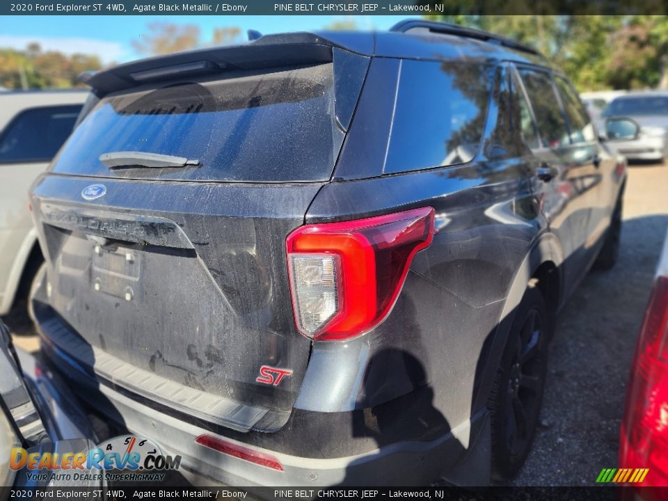 2020 Ford Explorer ST 4WD Agate Black Metallic / Ebony Photo #3