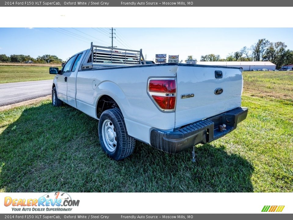 2014 Ford F150 XLT SuperCab Oxford White / Steel Grey Photo #6