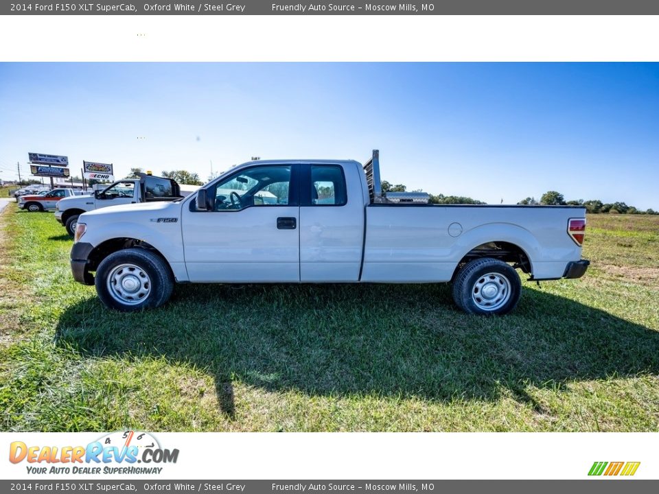 2014 Ford F150 XLT SuperCab Oxford White / Steel Grey Photo #7