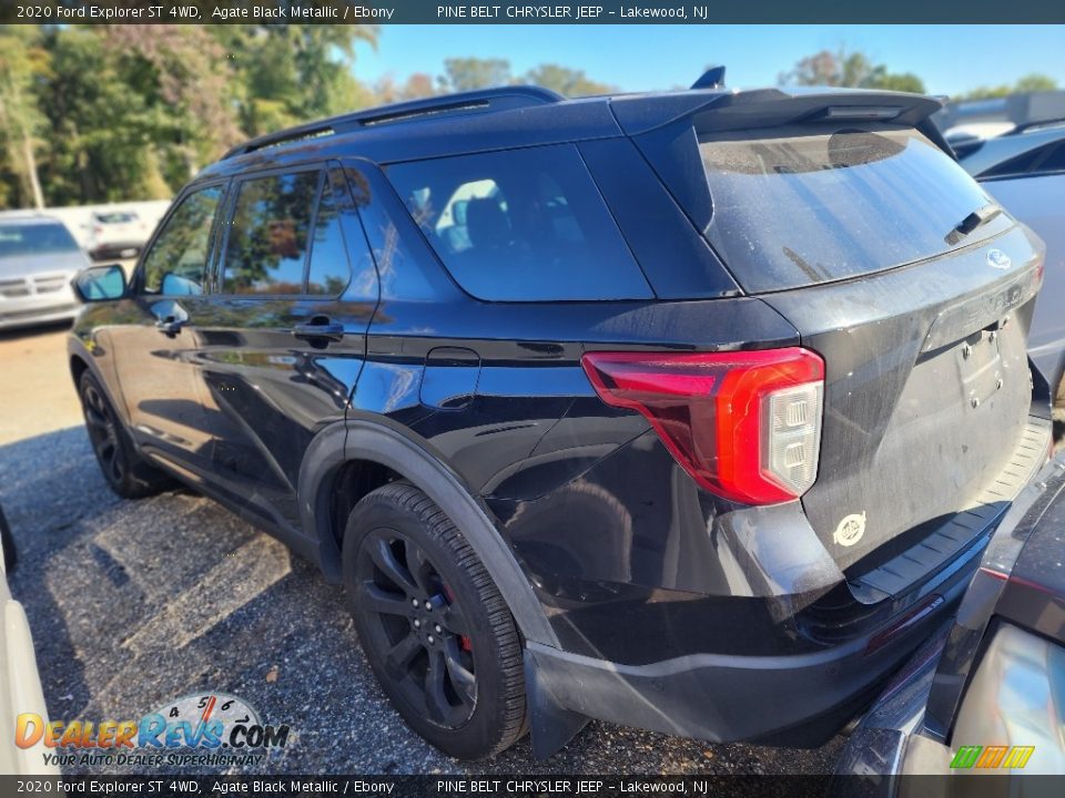 2020 Ford Explorer ST 4WD Agate Black Metallic / Ebony Photo #4