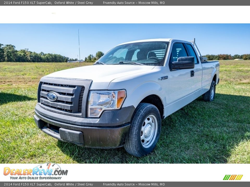 2014 Ford F150 XLT SuperCab Oxford White / Steel Grey Photo #8