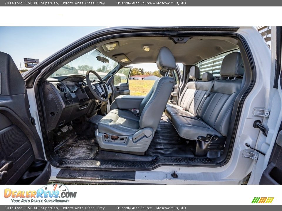 2014 Ford F150 XLT SuperCab Oxford White / Steel Grey Photo #18