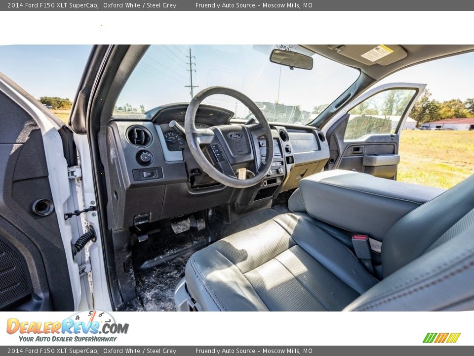2014 Ford F150 XLT SuperCab Oxford White / Steel Grey Photo #19