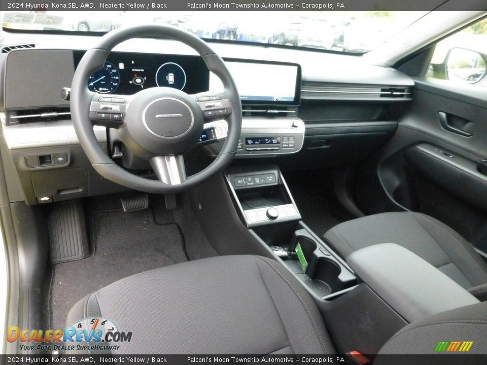 Black Interior - 2024 Hyundai Kona SEL AWD Photo #13