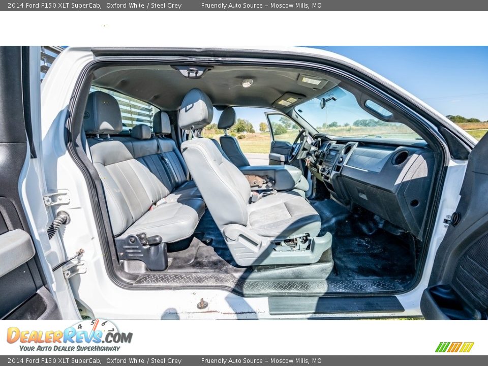 2014 Ford F150 XLT SuperCab Oxford White / Steel Grey Photo #22