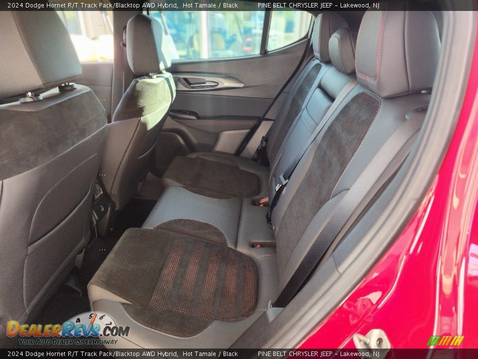 Rear Seat of 2024 Dodge Hornet R/T Track Pack/Blacktop AWD Hybrid Photo #6