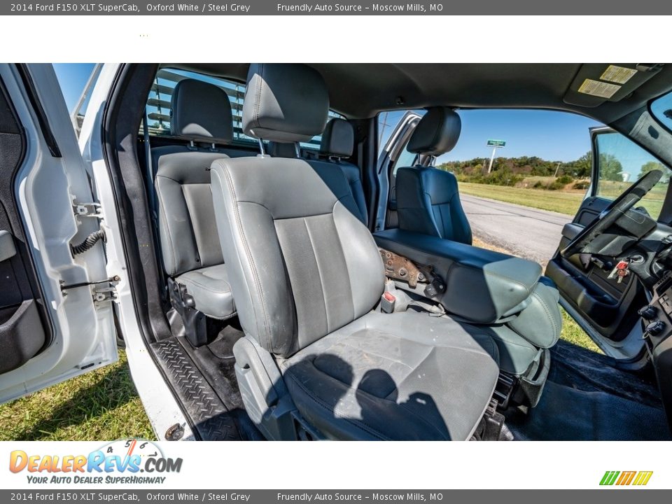 2014 Ford F150 XLT SuperCab Oxford White / Steel Grey Photo #23