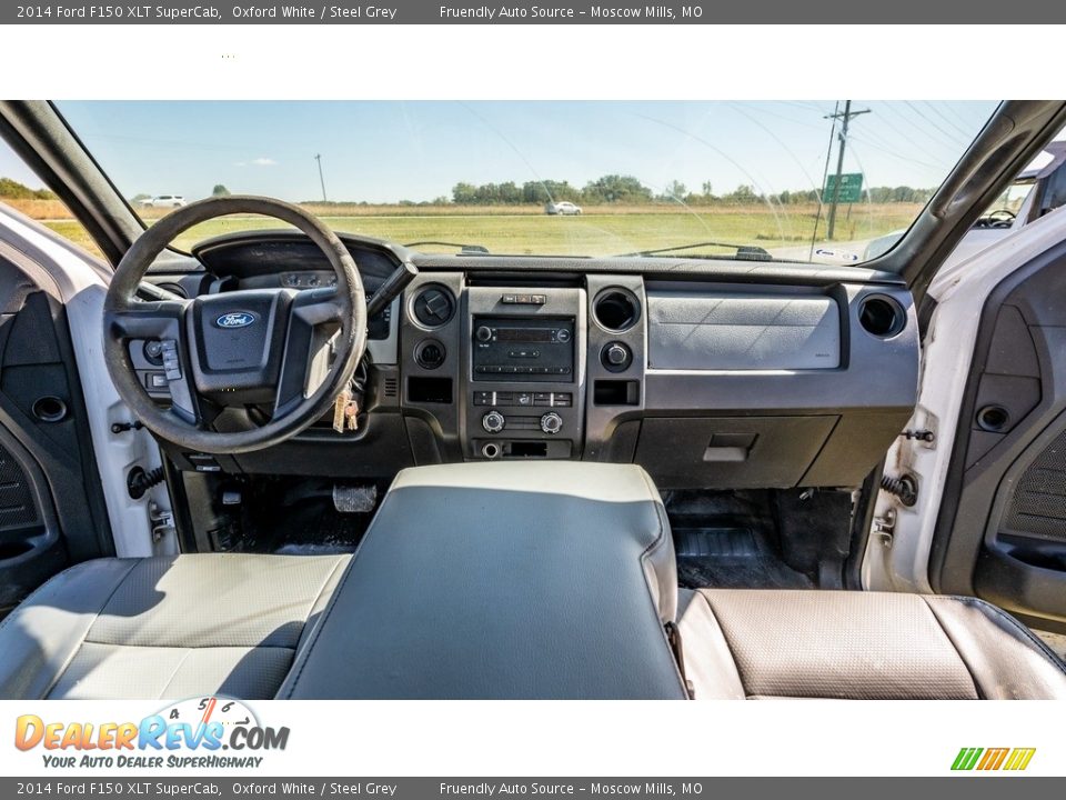 2014 Ford F150 XLT SuperCab Oxford White / Steel Grey Photo #24