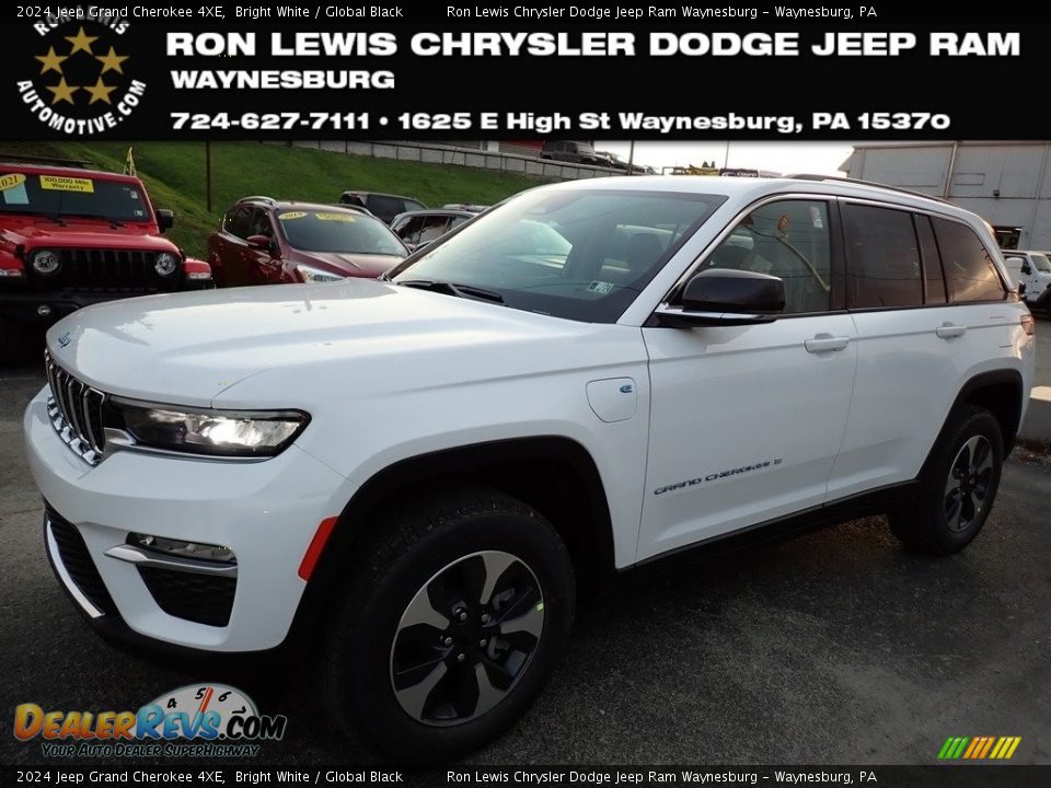 2024 Jeep Grand Cherokee 4XE Bright White / Global Black Photo #1