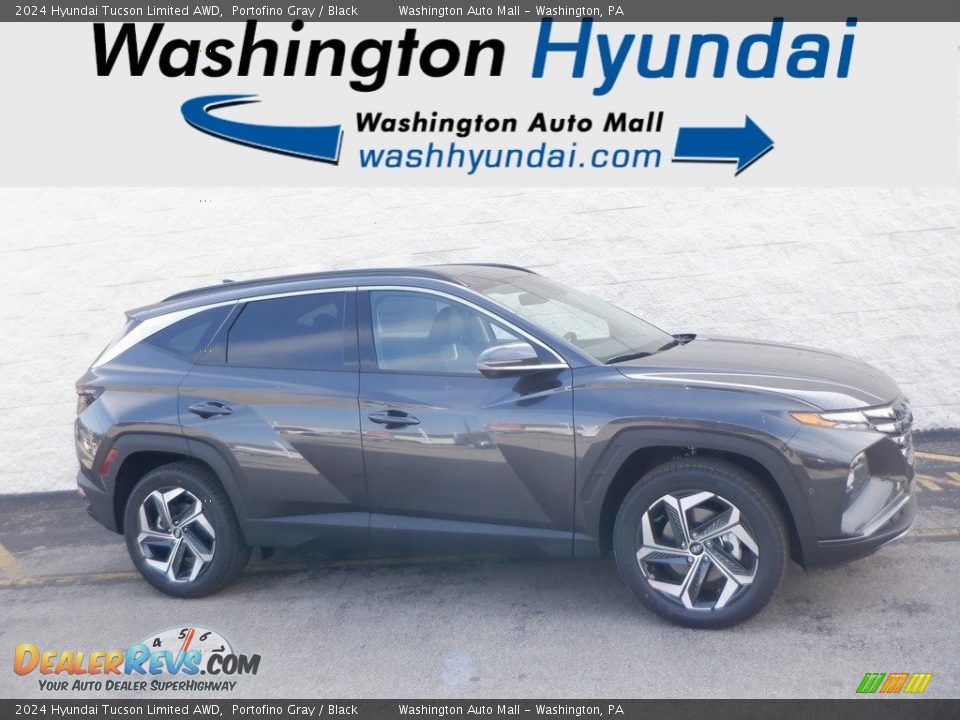 2024 Hyundai Tucson Limited AWD Portofino Gray / Black Photo #2