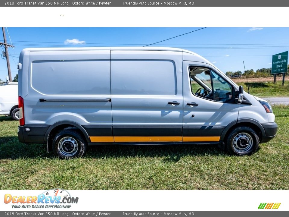 2018 Ford Transit Van 350 MR Long Oxford White / Pewter Photo #3