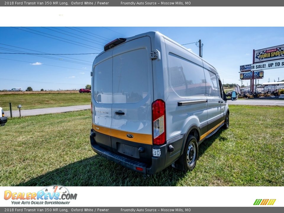 2018 Ford Transit Van 350 MR Long Oxford White / Pewter Photo #4