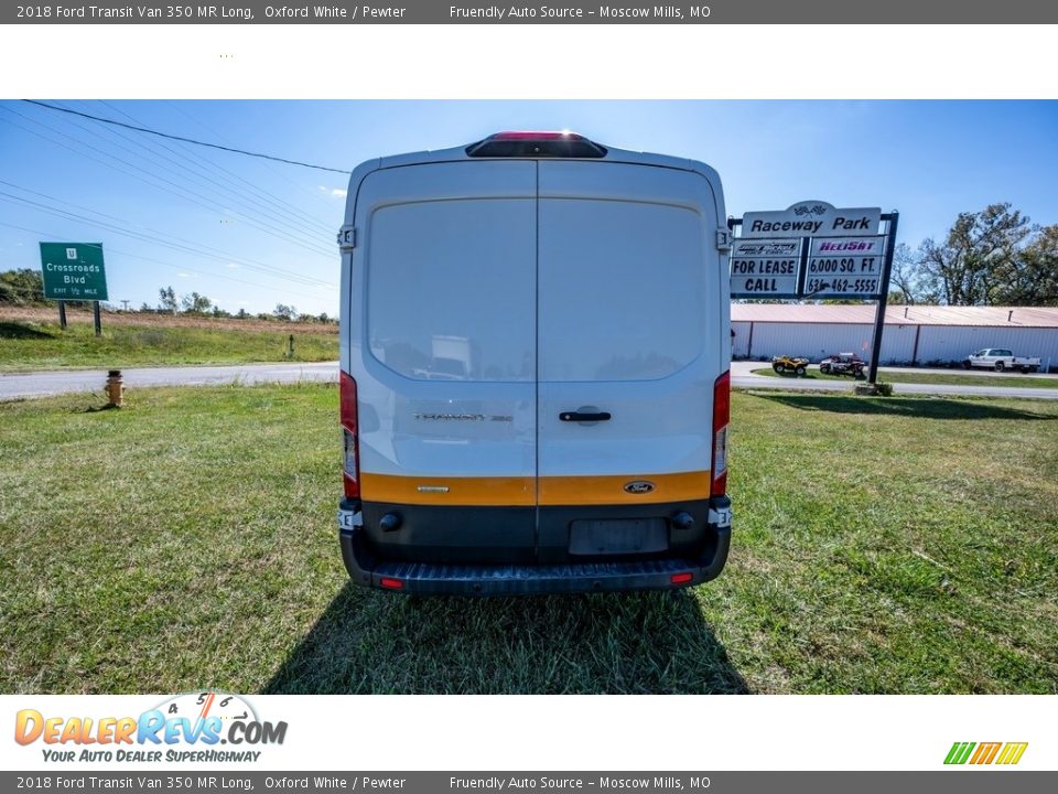 2018 Ford Transit Van 350 MR Long Oxford White / Pewter Photo #5