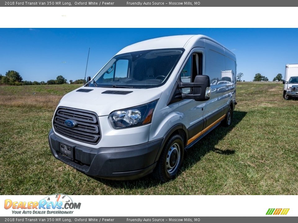 2018 Ford Transit Van 350 MR Long Oxford White / Pewter Photo #8