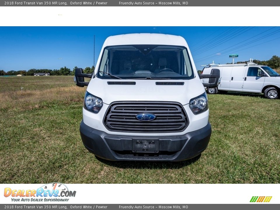 2018 Ford Transit Van 350 MR Long Oxford White / Pewter Photo #9