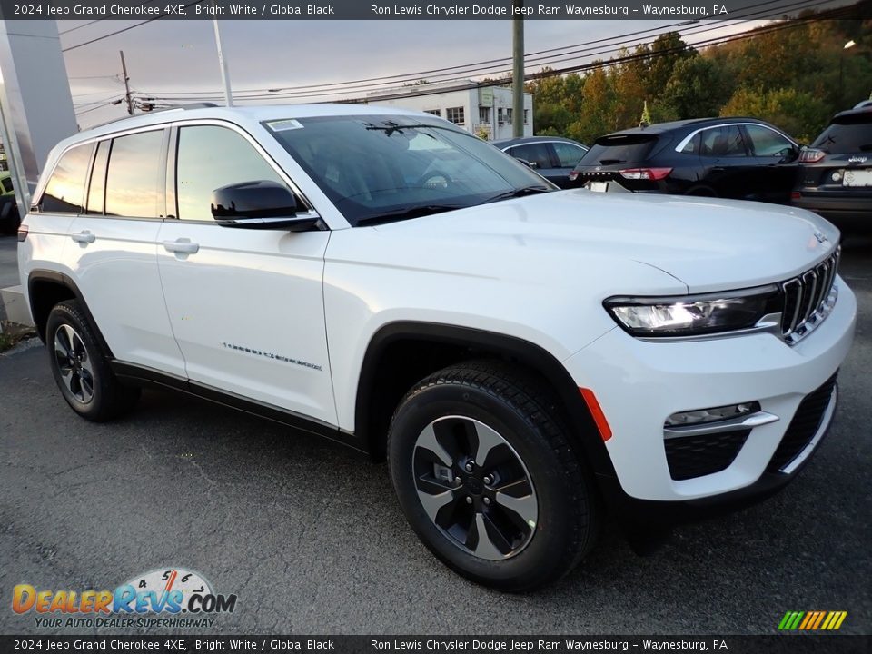 2024 Jeep Grand Cherokee 4XE Bright White / Global Black Photo #8