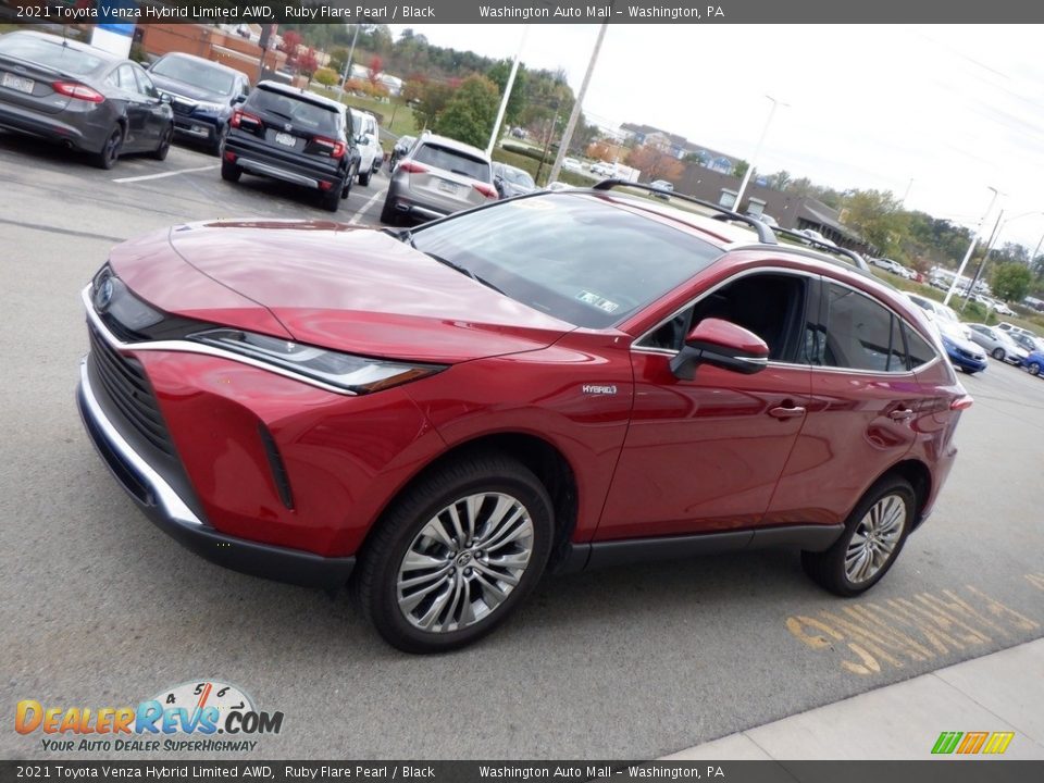 2021 Toyota Venza Hybrid Limited AWD Ruby Flare Pearl / Black Photo #15