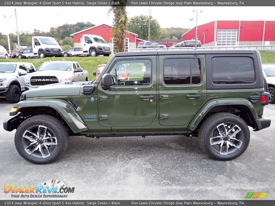 2024 Jeep Wrangler 4-Door Sport S 4xe Hybrid Sarge Green / Black Photo #2