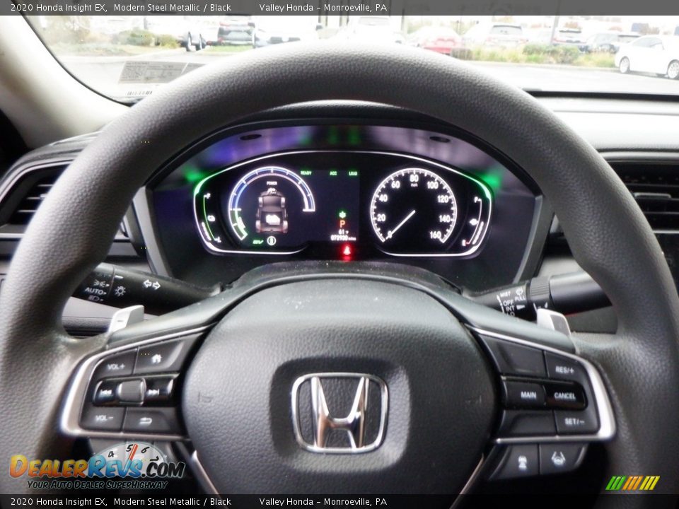 2020 Honda Insight EX Modern Steel Metallic / Black Photo #18