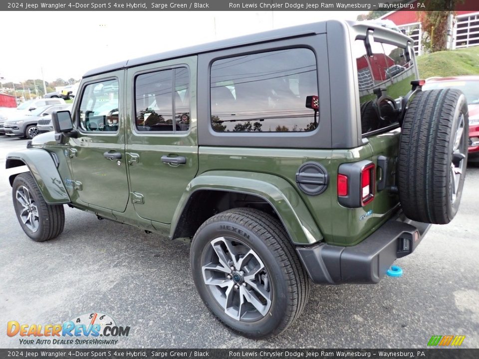 2024 Jeep Wrangler 4-Door Sport S 4xe Hybrid Sarge Green / Black Photo #3