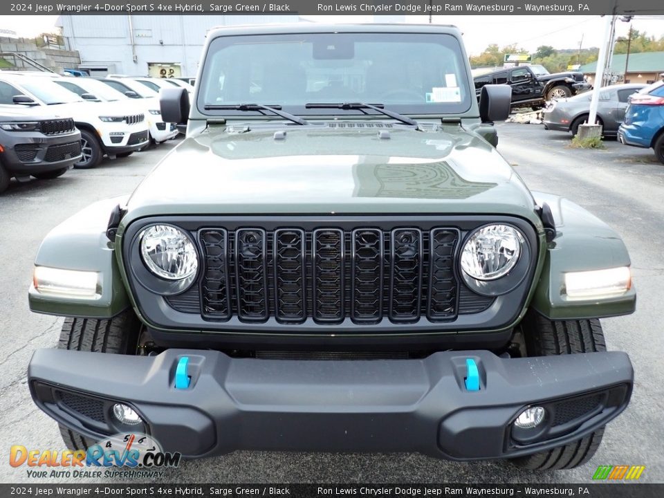 2024 Jeep Wrangler 4-Door Sport S 4xe Hybrid Sarge Green / Black Photo #9