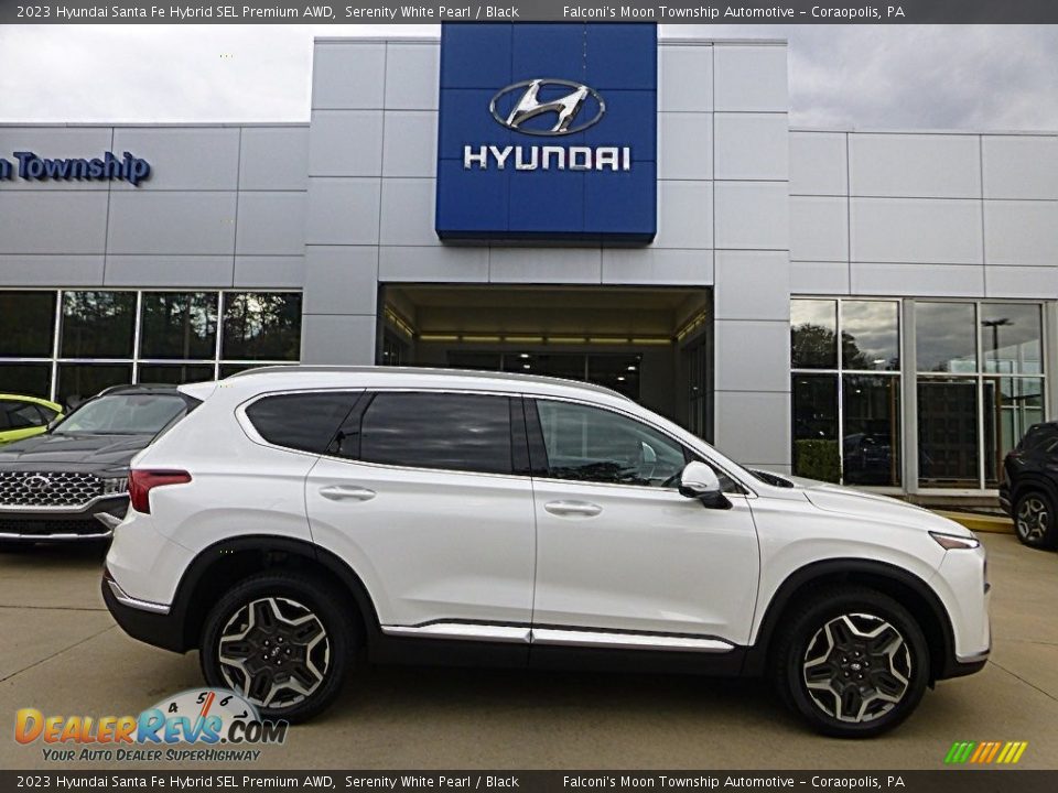 2023 Hyundai Santa Fe Hybrid SEL Premium AWD Serenity White Pearl / Black Photo #1